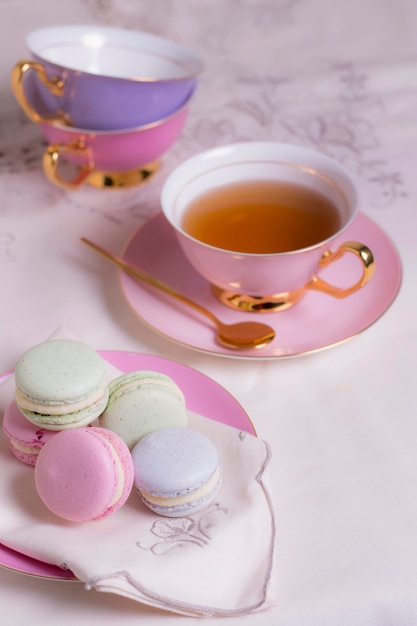 Sophisticated arrangement of tea party elements