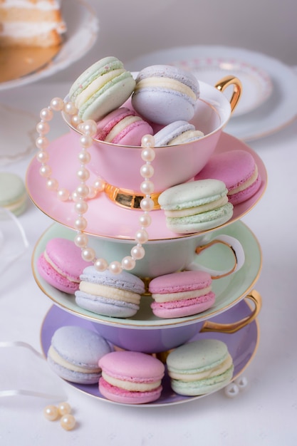 Sophisticated arrangement of tea party elements