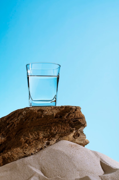 Free photo sotol drink still life