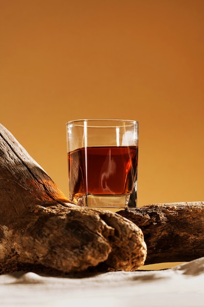 Free photo sotol drink still life