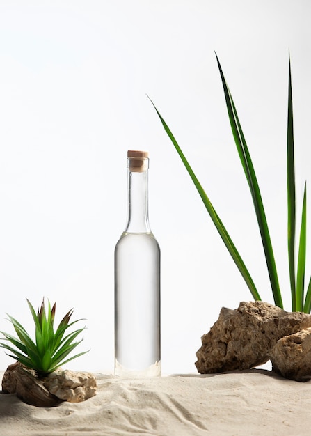 Free photo sotol drink still life