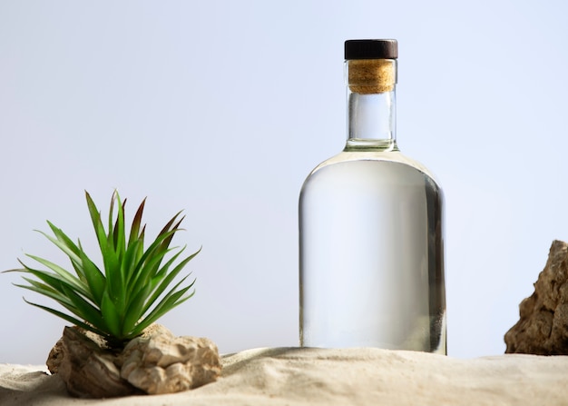 Free photo sotol drink still life