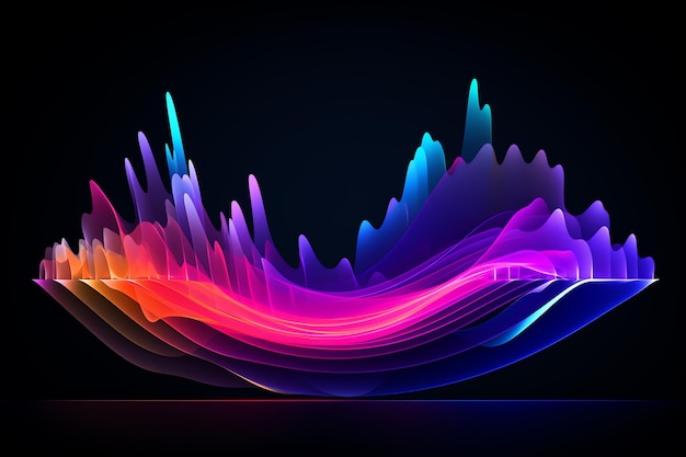 sound curve AI generated image