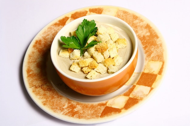 Soup with croutons