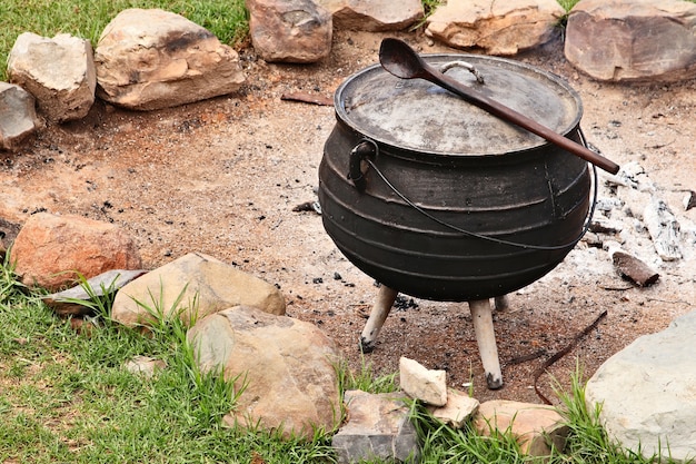 A South African potjiekos food pot