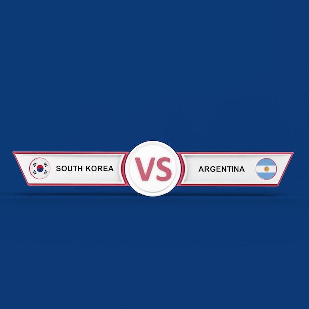 Free photo south korea versus argentina match