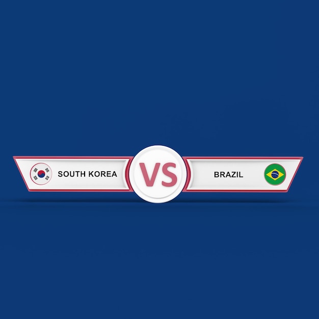 South Korea Versus Brazil Match