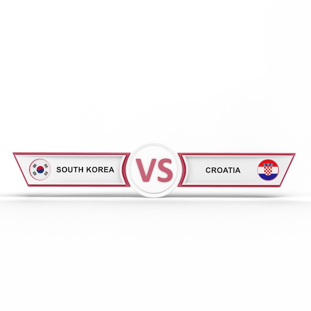 Free photo south korea versus croatia match