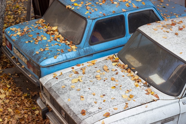 Free photo soviet cars