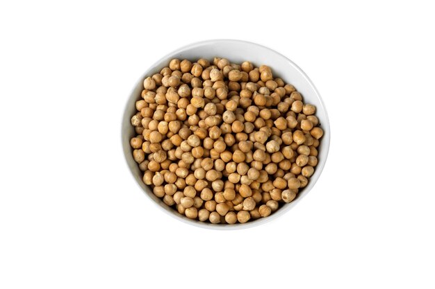 Soybeans isolated on white background