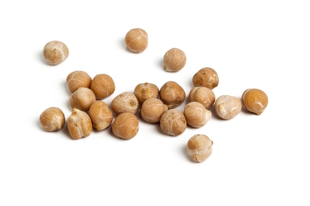 Soybeans isolated on white background