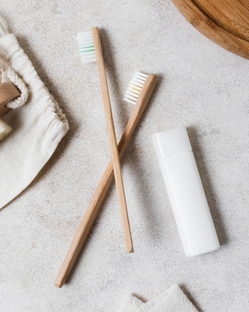 Spa composition for healthy lifestyle natural toothbrushes