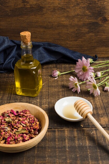 Spa still life with natural elements