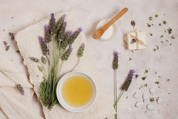 Spa still life with natural elements