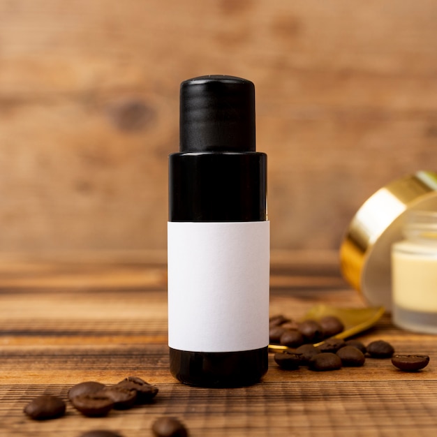 Free photo spa therapy with oil and coffee beans