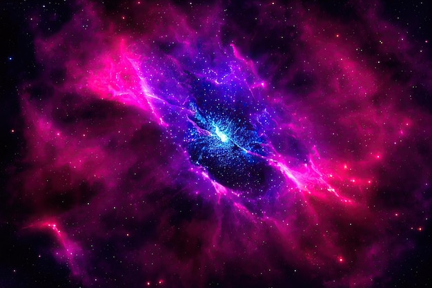 Foto gratuita sfondo dello spazio cosmo notturno stellato realistico e stelle brillanti via lattea e galassia a colori polvere di stelle