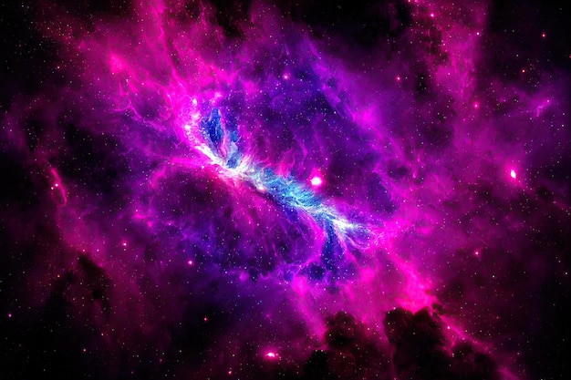 Foto gratuita sfondo dello spazio cosmo notturno stellato realistico e stelle brillanti via lattea e galassia a colori polvere di stelle