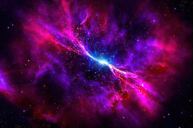 Foto gratuita sfondo dello spazio cosmo notturno stellato realistico e stelle brillanti via lattea e galassia a colori polvere di stelle