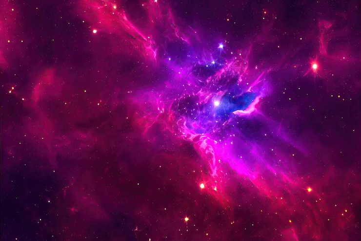 Free Photo space background realistic starry night cosmos and shining stars milky way and stardust color galaxy