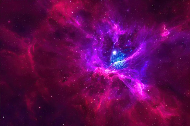 Sfondo dello spazio cosmo notturno stellato realistico e stelle brillanti via lattea e galassia a colori polvere di stelle