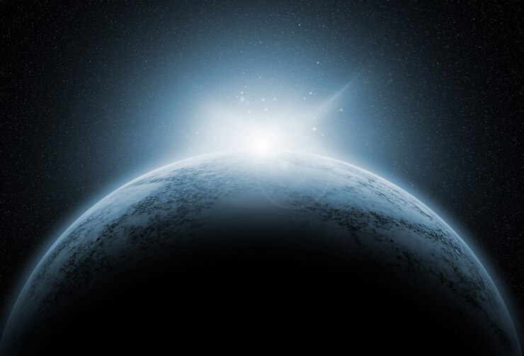 Free Photo space background with fictional planets