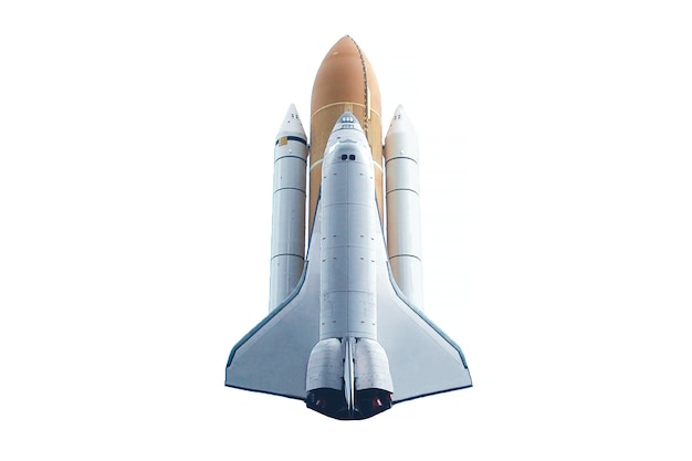 Space shuttle isolated on a white background elements of this image were furnished by nasa