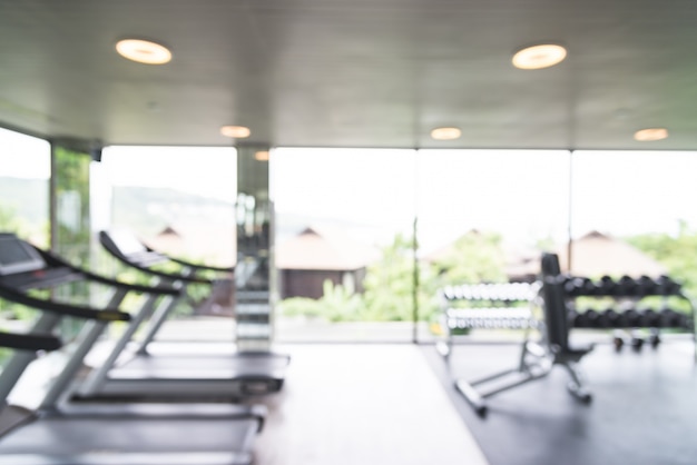 Spacious gym with machines