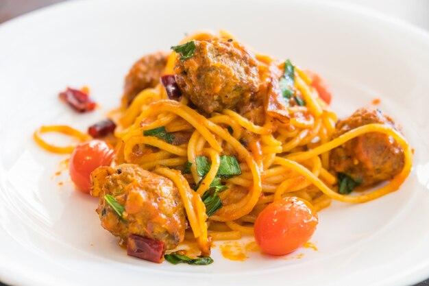 Spaghetti meatballs