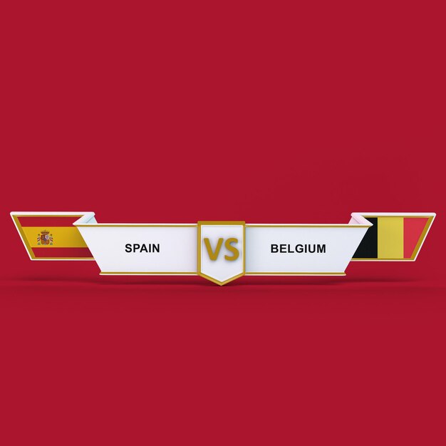 Free photo spain vs belgium