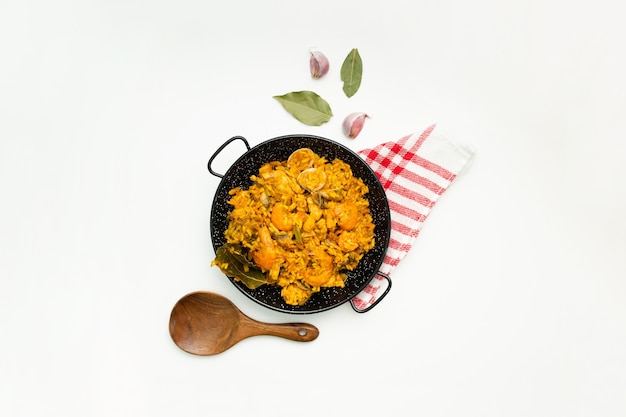 Spanish paella dish