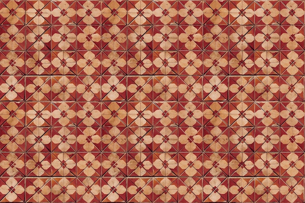 Free photo spanishstyle terracotta floor pattern