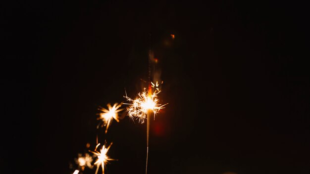 Sparks of sparklers