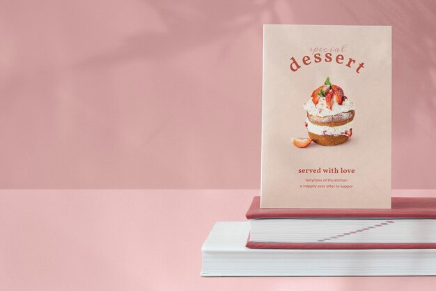 특별한 디저트 요리 책과 레시피 발렌타인 에디션