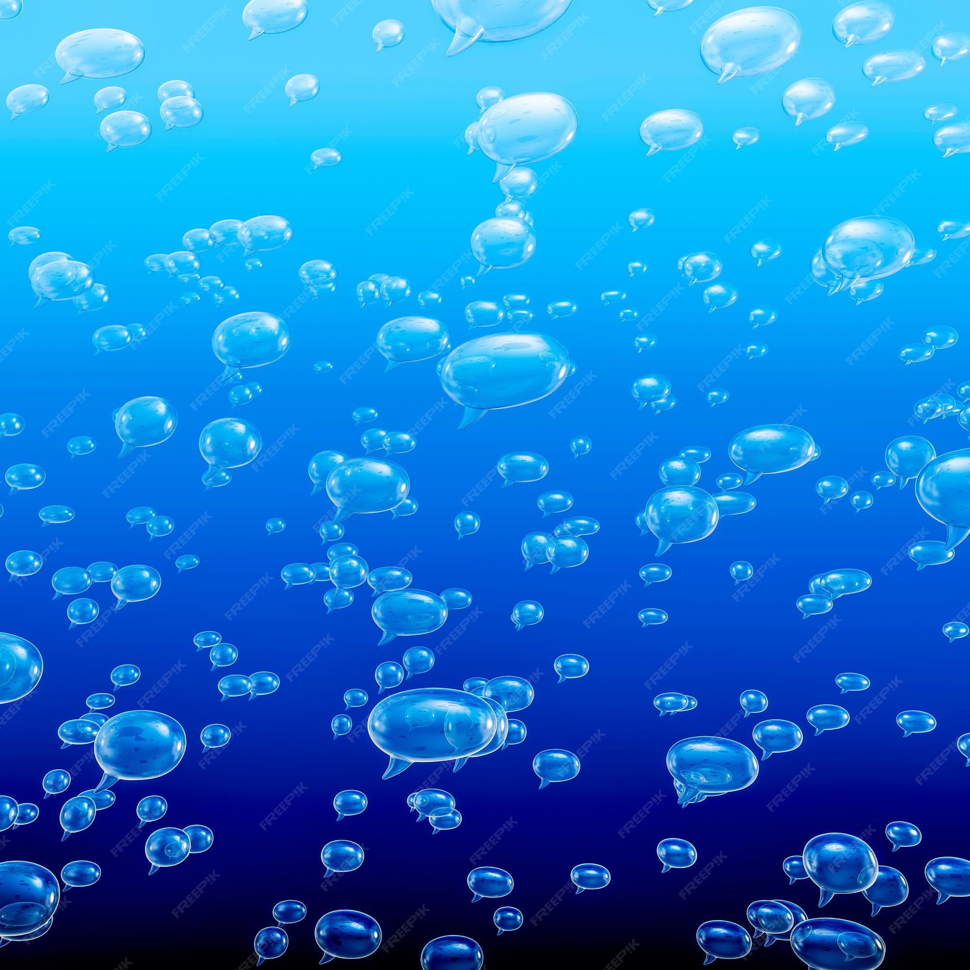 speech bubble underwater