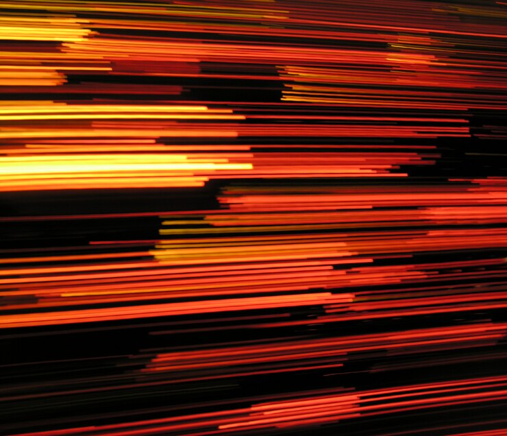 Free Photo speed lights effect background abstract in black and red colors