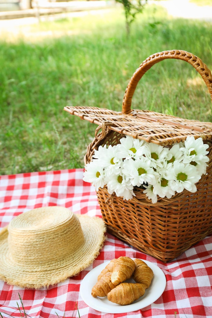 Free Photo spending time in nature picnic accessories for picnic
