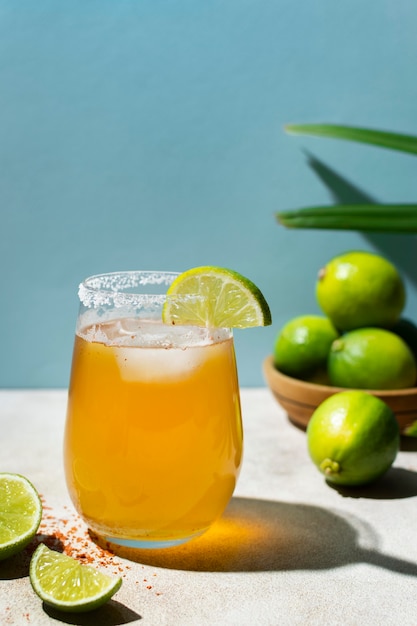 Spicy michelada beverage assortment