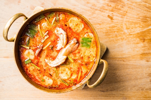 Spicy prawn soup