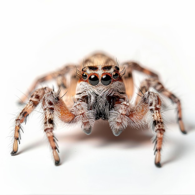 Free photo spider in studio environment