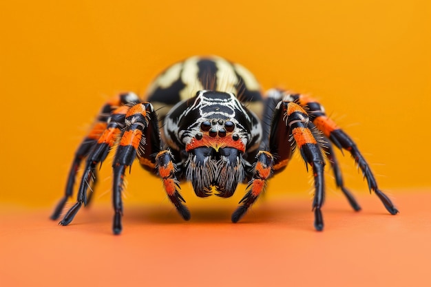 Free photo spider in studio environment