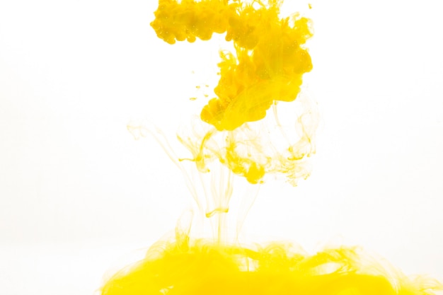 Spill of yellow paint