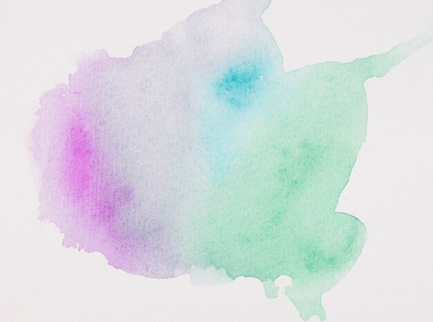 Spills of multicolored watercolor