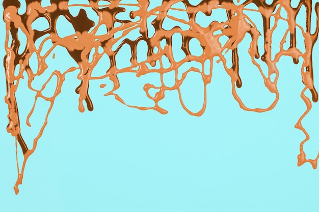spills of orange paint