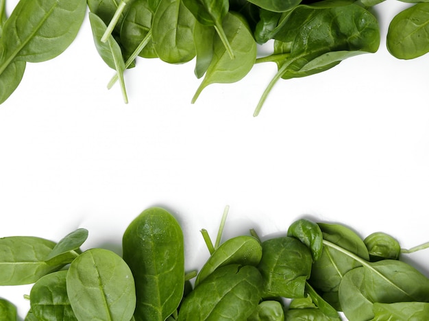 Spinach on the table