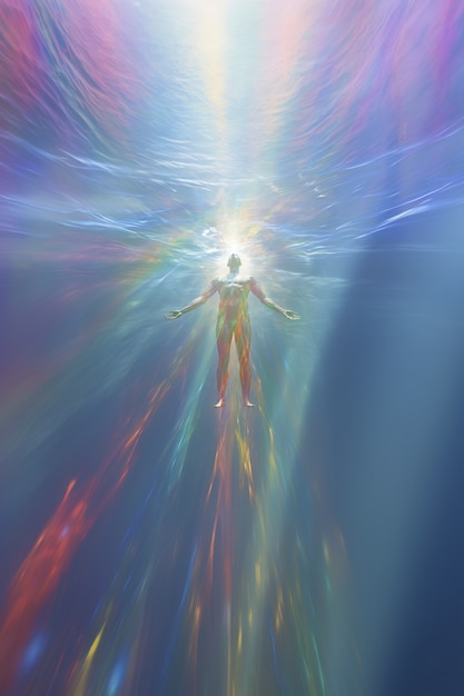 Free photo spiritual awakening concept