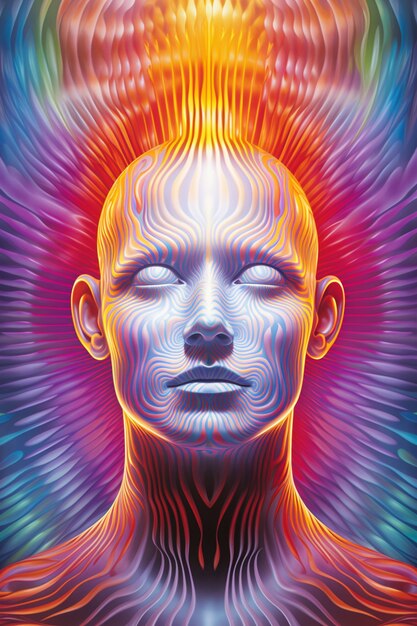 Spiritual awakening portrait