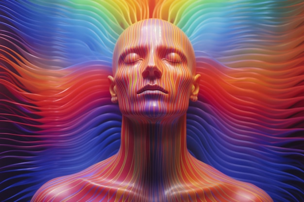 Spiritual awakening portrait