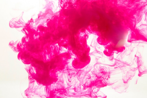 Splash of fuchsia dye
