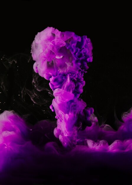 Splash of purple dye