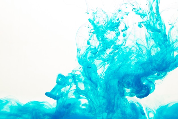 Splash of turquoise paint